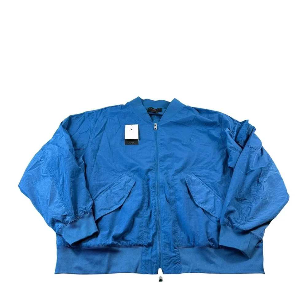 Nike Air Jordan Renegade Essentials Bomber Jacket Men's Blue Size 2XL FN4623-457